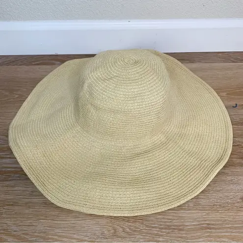 J.Crew  Wide Brim 100% Paper Straw Sun Hat