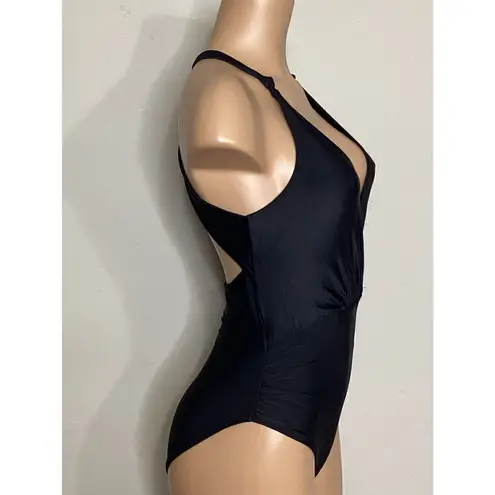 PilyQ New. black halter swimsuit.