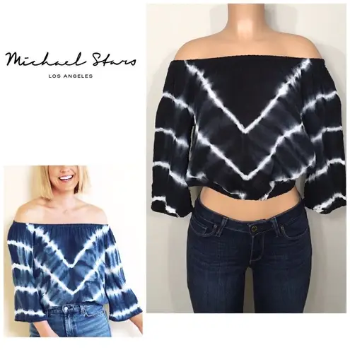 Michael Stars Tie Dye peasant top. New
