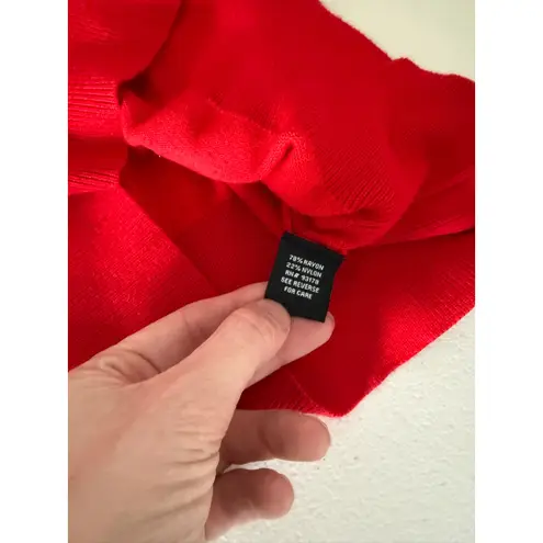 Premise Women's Red Gold Enamel Button Cardigan Classic Holiday Christmas Sweater M Xmas