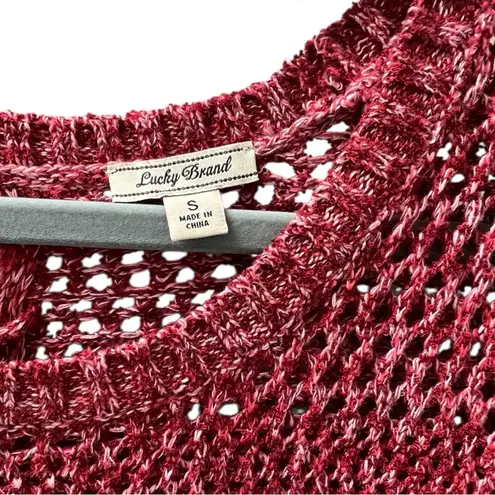 Lucky Brand  Wide Knit Sweater with Tie Up Open Back detail Size Small