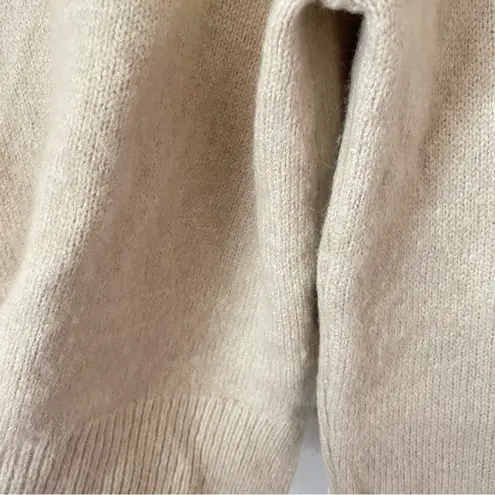 Jenni Kayne Atlas Merino Wool Turtleneck Sweater in Wheat Beige Size Medium - Image 5