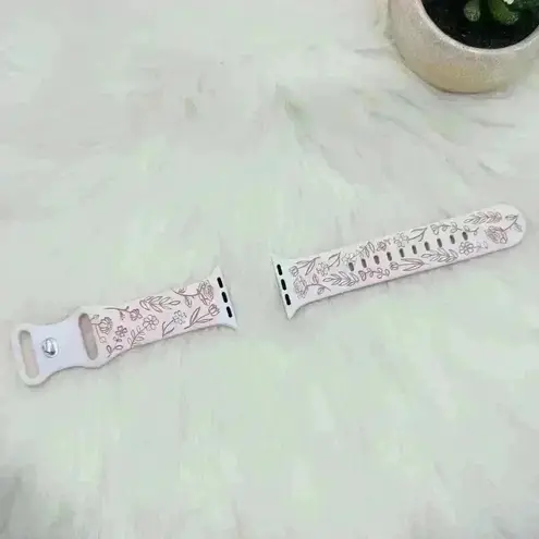 Pink Dream Bundle Dual Power pouch Wristlet w/ Pink Floral Band for Apple Watch