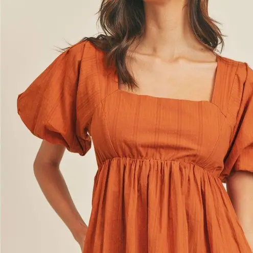 Mabel MABLE OAKLEIGH PUFF SLEEVE MINI DRESS SZ LARGE