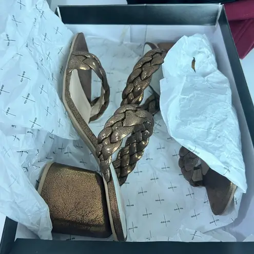 Dolce Vita Netra Woven Block Heel Sandals