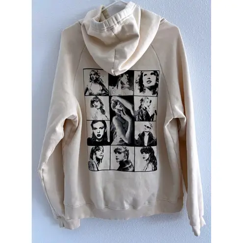 Taylor Swift Taylor Swift Hoodie Womens Medium Tan Eras Tour Pullover Sweatshirt Concert - Image 2