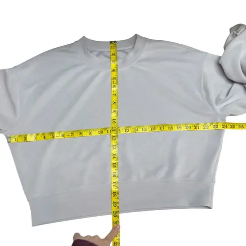 Lululemon  Perfectly Oversized Cropped Crew Softstreme Faint Lavender SZ 6 W3EZLS