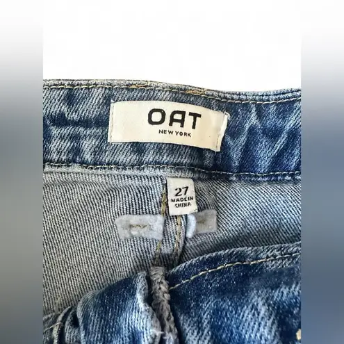 OAT NEW YORK CROPPED SAILOR JEANS size 27 NWOT Blue