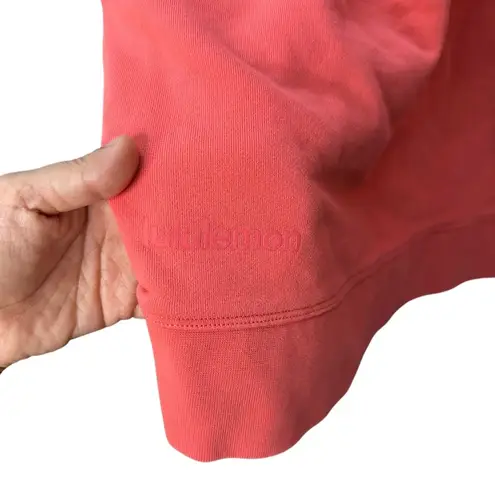 Lululemon  Perfectly Oversized Crew Coral Size Medium / Large - Image 3
