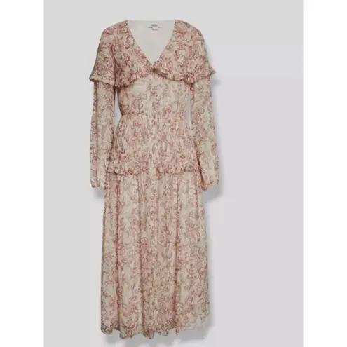 Jason Wu Silk Long Vneck Cape Dress Size 6