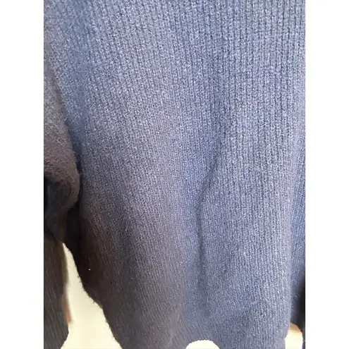 Lulus  Oversized V Neck Sweater in Size Small Navy Closet Staple Basic - Image 8