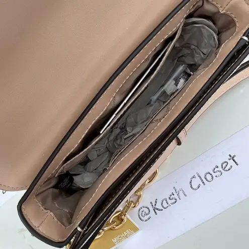 Michael Kors  Buff Multi Carmen Crossbody Small Monogram Flap Purse