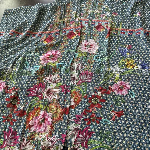 Johnny Was silk Ember Floral tassel kimono XL