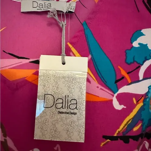 Dalia Collection Dalia V-Neck Floral Tropical Sleeveless Camisole Tank Women’s Size Large