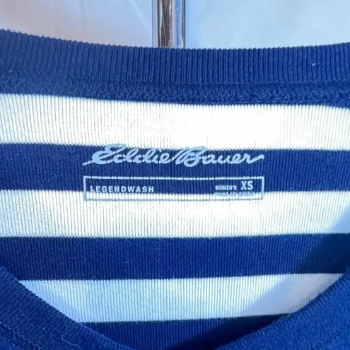 Eddie Bauer  Long Sleeve Striped Vneck Sweater‎