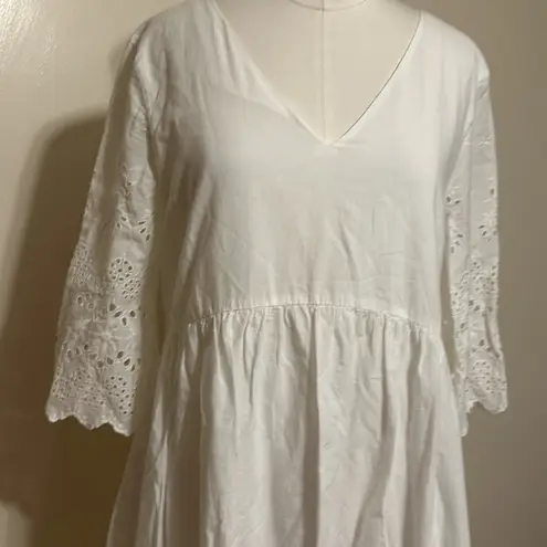 Madewell Eyelet Lattice Dress