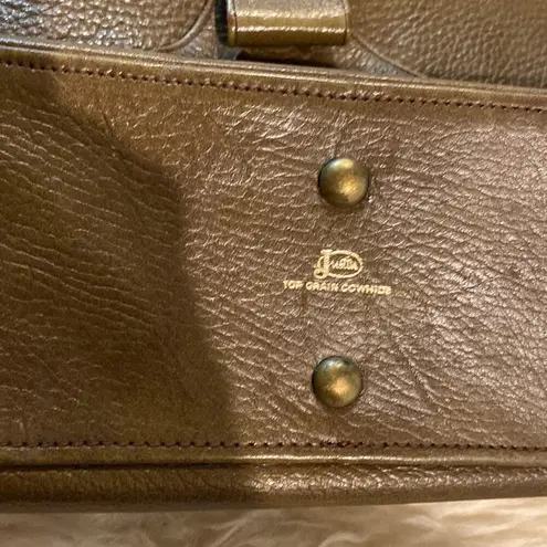 Justin Boots Justin Vintage Top Grain Cowhide Leather Shoulder Bag Western Style