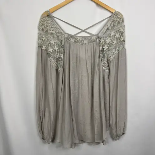 A'reve Lace Inset Tie Back Hi