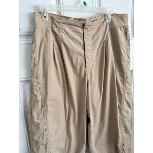 Free People Movement Mesmerize me cargo utility pants in taupe size Large Tan