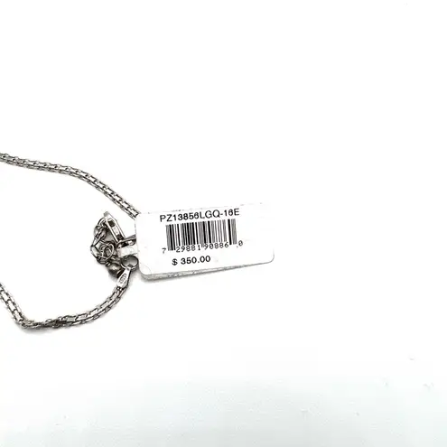 Giani Bernini Cubic Zirconia & Created Green Quartz Teardrop Pendant Necklace