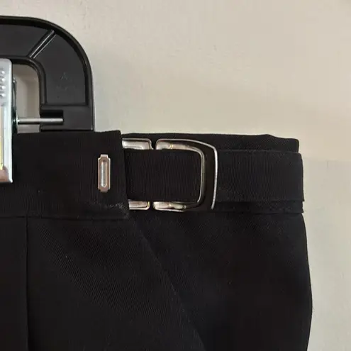 Liz Baker Vintage Black Pleated Adjustable Waist Plus Size Trouser Pants