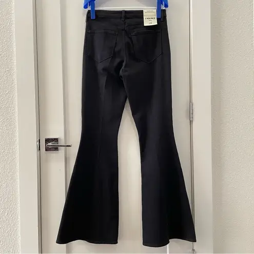 L'Agence BRAND NEW 'THE SOLANA' BLACK FLARED TUXEDO STRIPED JEANS SIZE 28 NWOT