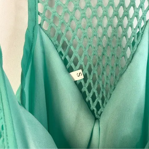 Boutique  Mint Green Sleeveless Open Back Mini Dress S