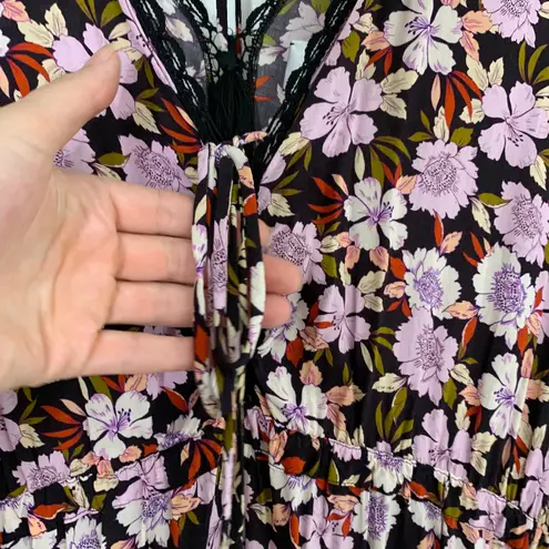 Johnny Was Jade Karisma Mixed jumpsuit Pink Black Floral Women’s Size Large