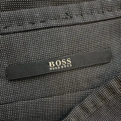 Hugo Boss charcoal gray pencil midi wool/silk skirt size 8