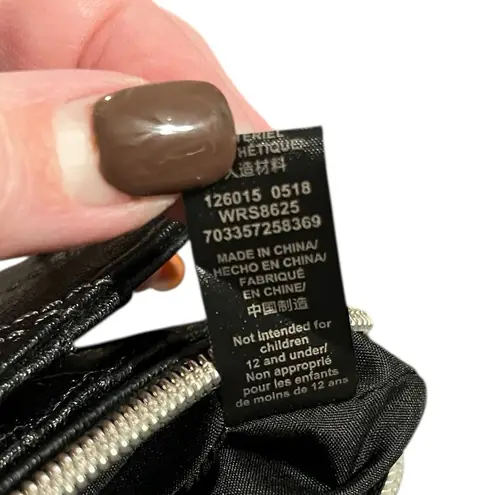 Relic  by Fossil Black Faux Leather Chevron Wristlet Wallet