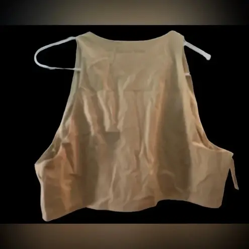 Outdoor Voices  Zoom beige cropped tank with built in bra NWT