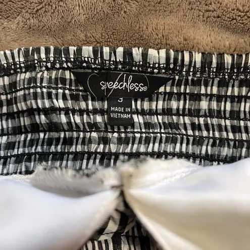 Speechless  Black & White Checkered Gingham Flowey Mini Dress Size 3/XS NWOT