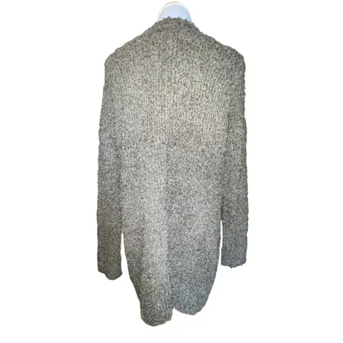 LONDON KAYE GREEN TEDDY OPEN CARDIGAN WOMEN SIZE SMALL FUZZY LONG POCKETS NWT