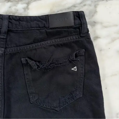 Hidden Jeans Pixie High Rise Distressed Denim Shorts • Sz M