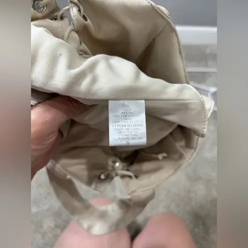 MABLE faux leather corset cropped top side tie night out trendy sexy small