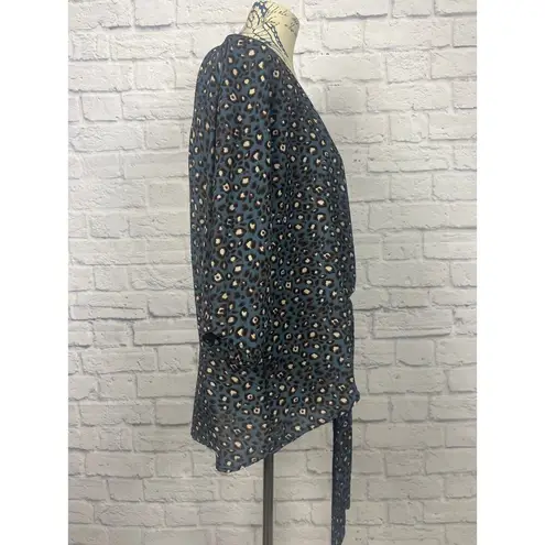 West Kei Front Tie Blouse Layering Top Made In The USA Women Size S