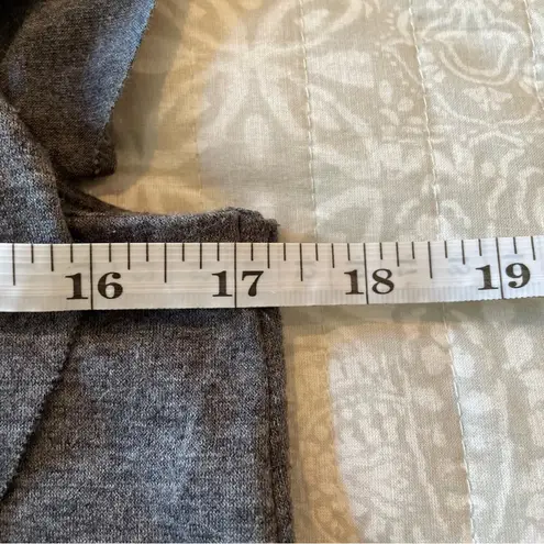 Stetson Grey & White Embroidered Ruffle Sleeveless Dress Medium