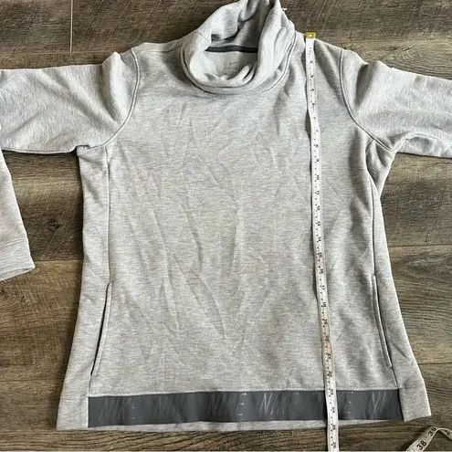 Nike  Dry Cowl Funnel Neck Pullover Top Heather Gray Medium