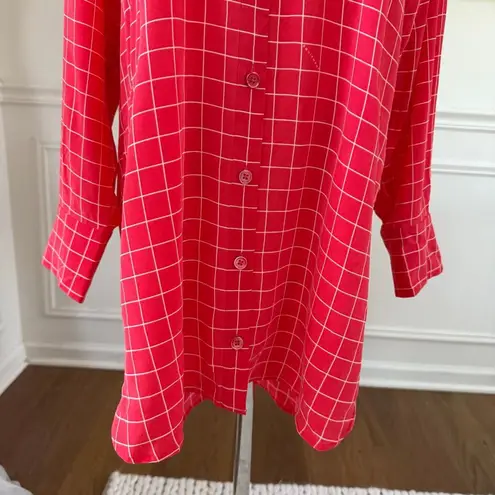 Equipment Femme Ellene Silk Dress Hibiscus Sun Kiss Pink Red $394