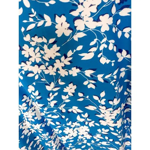 Draper James NEW Women's Floral Ruffle Sleeveless Nightie Blue White Medium