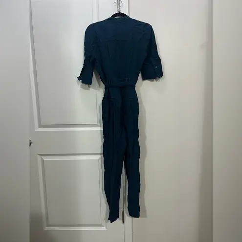 Reiss Teal Blue Freya Utility Jumpsuit Size 4 US $425