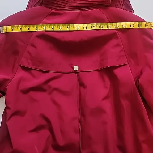 Gallery Burgundy Trench-Style Jacket for Women – Size M/P