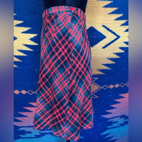 VTG 50’s Tartan Mode O’ Day Union Made Plaid Mini Skirt. Size 11!