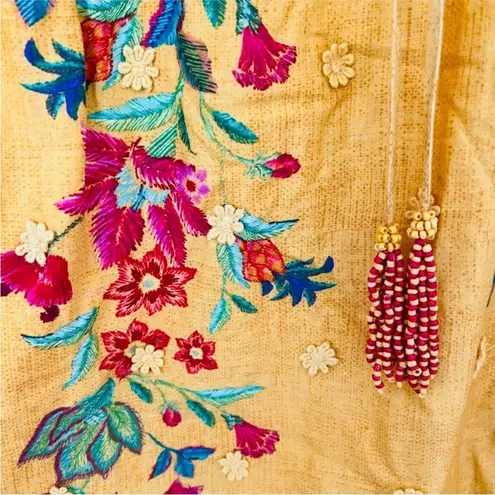 Farm Rio yellow midi dress NEW