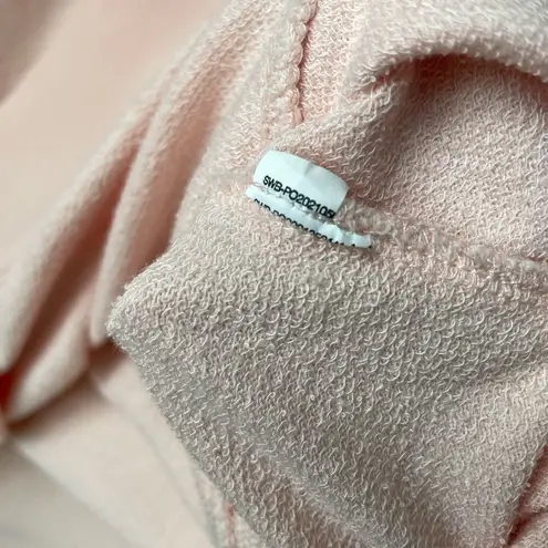 Sweaty Betty Organic Cotton After Class Longline Sweatshirt Soft Pink $78 XL