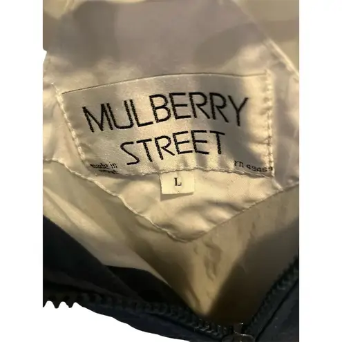 Vintage Mulberry Street Nautical Windbreaker Jacket L White Striped Unisex Size L