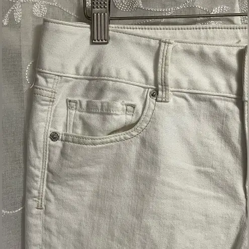 American Eagle  White Womens Artist Stretch Crop Ankle Jeans Pants Size 10 EUC