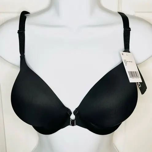 Felina  Body Soft Front Clasp Tshirt Bra Mesh Back Black 32DD