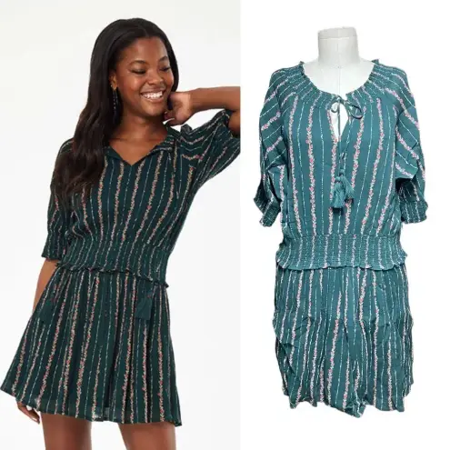 Roberta Roller Rabbit Roller Rabbit Mateaus Fiorella Dress in‎ Green Floral Print Size XL