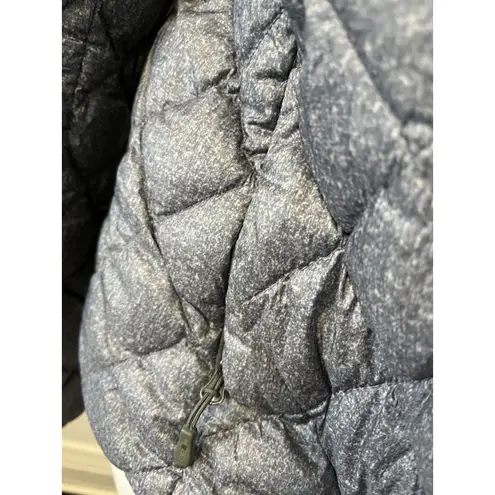 32 Degrees Heat 32 Degrees Womens Down Jacket Size Med Feathe Fill Quilted Silver Blue Mock Neck